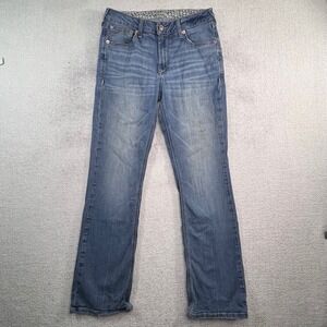 Ariat REAL Women Medium Wash Mid Rise Bootcut Jeans Blue Denim Western 30